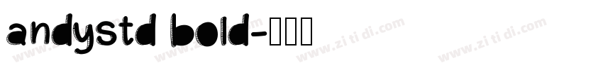 AndyStd Bold字体转换